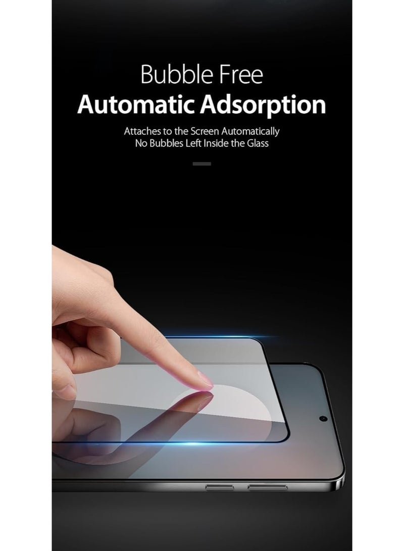 Full Glue Screen Protector Anti Fingerprint Shatter Proof Tempered Glass with HD clarity for Samsung Galaxy S25 Fe - Image 5